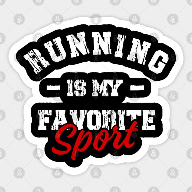Running is my favorite sport Sticker by Buddydoremi